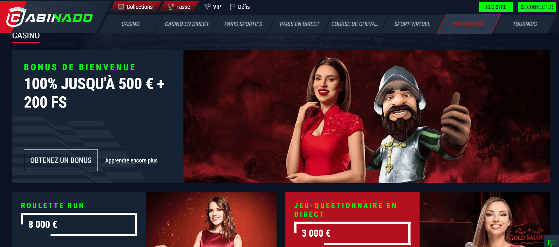 Promotions Casinado Casino
